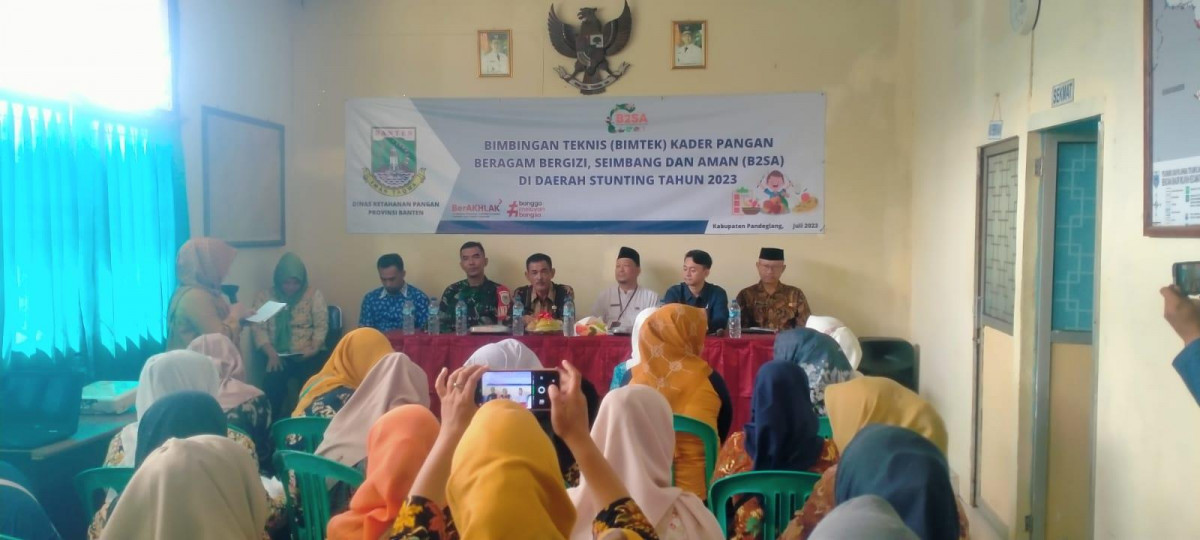 DINAS KETAHANAN PANGAN – GELAR GERAKAN SADAR KONSUMSI PANGAN B2SA DI DAERAH STUNTING 2023 PICUNG PANDEGLANG