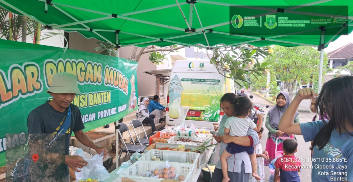 DISKETAPANG GELAR PANGAN MURAH DI WILAYAH KECAMATAN CIPOCOK KOTA SERANG